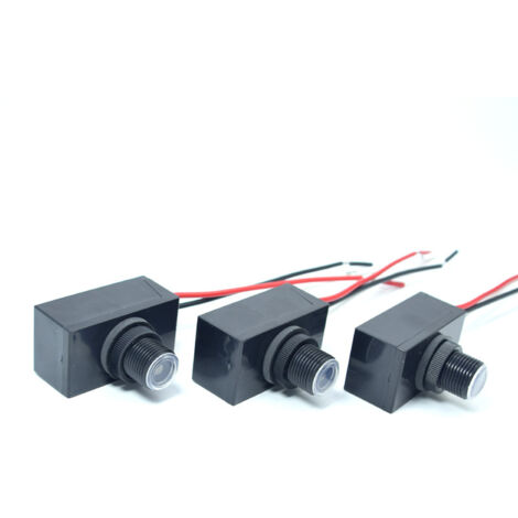 [JAMAIS UTILISÉ] ALOVEZ  Interrupteur Crépusculaire 120V-227V avec Détecteur de Lumière - Lot de 3 Capteurs Étanches pour Éclairage Extérieur