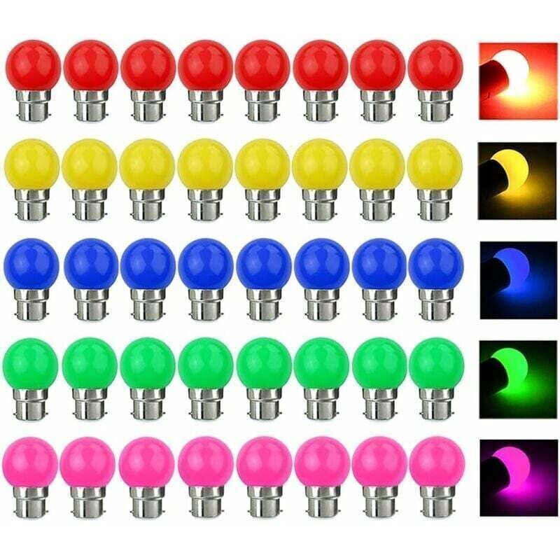 [JAMAIS UTILISÉ] Ampoule LED Couleur B22 3W équivalente 30W 300LM AC 220V B22 Baïonnette Ampoules Guirlande Couleur LED Ampoules Multicolore pour
