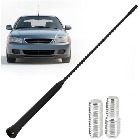 [JAMAIS UTILISÉ] Antenne autoradio 28 cm, antenne de toit de remplacement universelle, antenne autoradio universelle pour tous les modèles de voiture, autoradio de haute qualité avec réception FM/DAB,