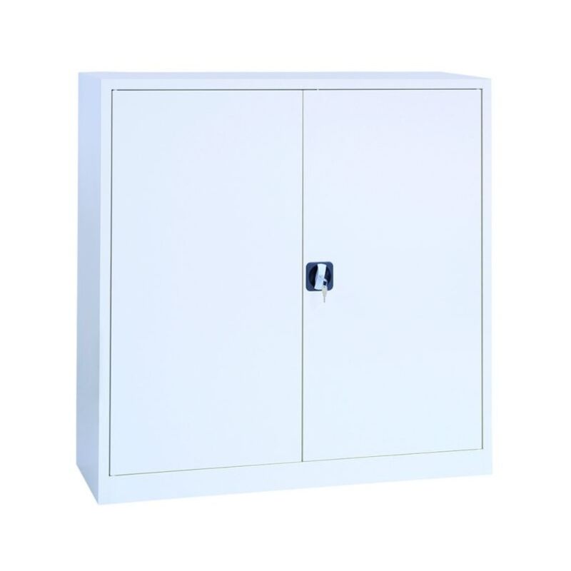 Mobika - Armoire Basse Métallique de Bureau 2 Portes Battantes - AR-MPB-008