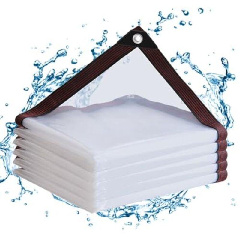 [JAMAIS UTILISÉ] Bâche transparente avec œillets, imperméable, bâche transparente 2x3m pour plantes extérieures, serres, mobilier de jardin, cabanes