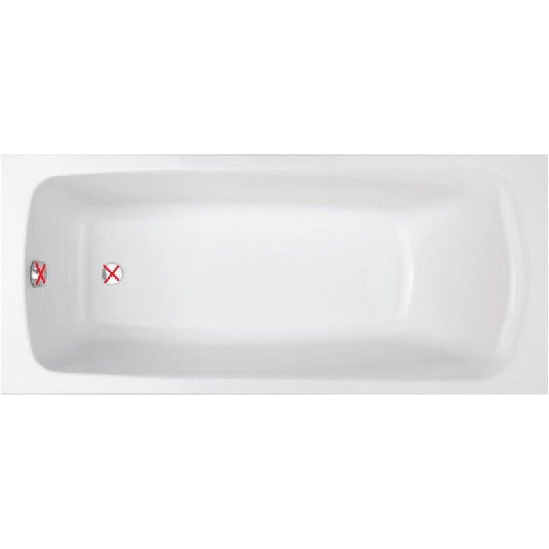 Jacob Delafon - jamais utilise] Baignoire Acrylique Rectangulaire Brive 170x75cm Blanc - E6115-00