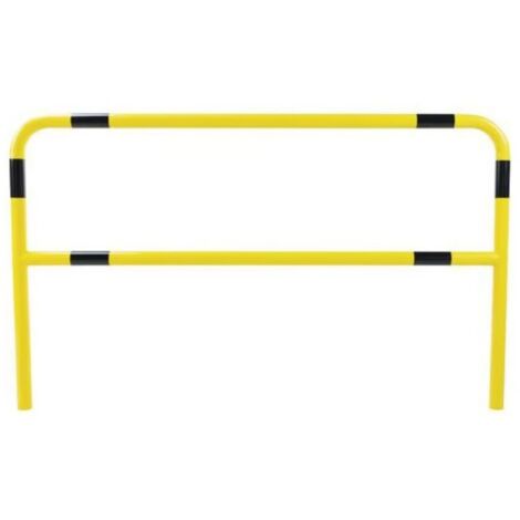 [JAMAIS UTILISE] Barrière de Sécurité Monobloc à Sceller Longueur 2m Tube Ø59mm Jaune et Noir - A170342
