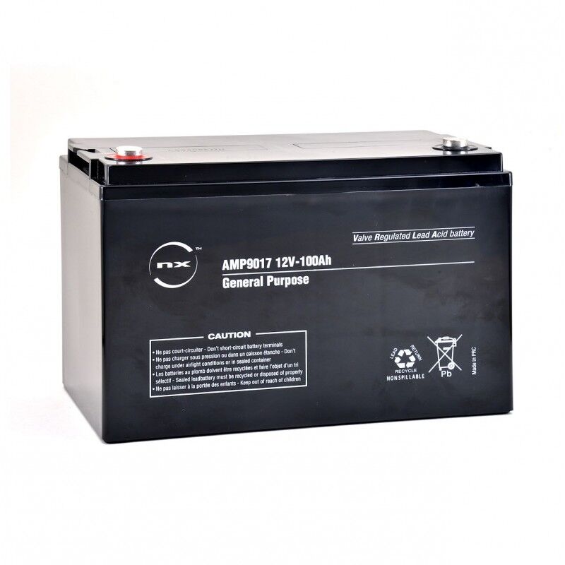 Batterie Plomb Etanche NX 100-12 General Purpose agm 100Ah 12V Tout Usage - AMP9017