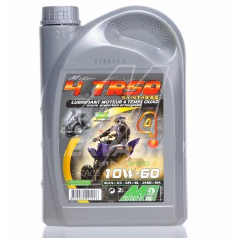 [JAMAIS UTILISE] Bidon 2L huile moteur synthétique Minerva 10w60 4TRSO pour quad