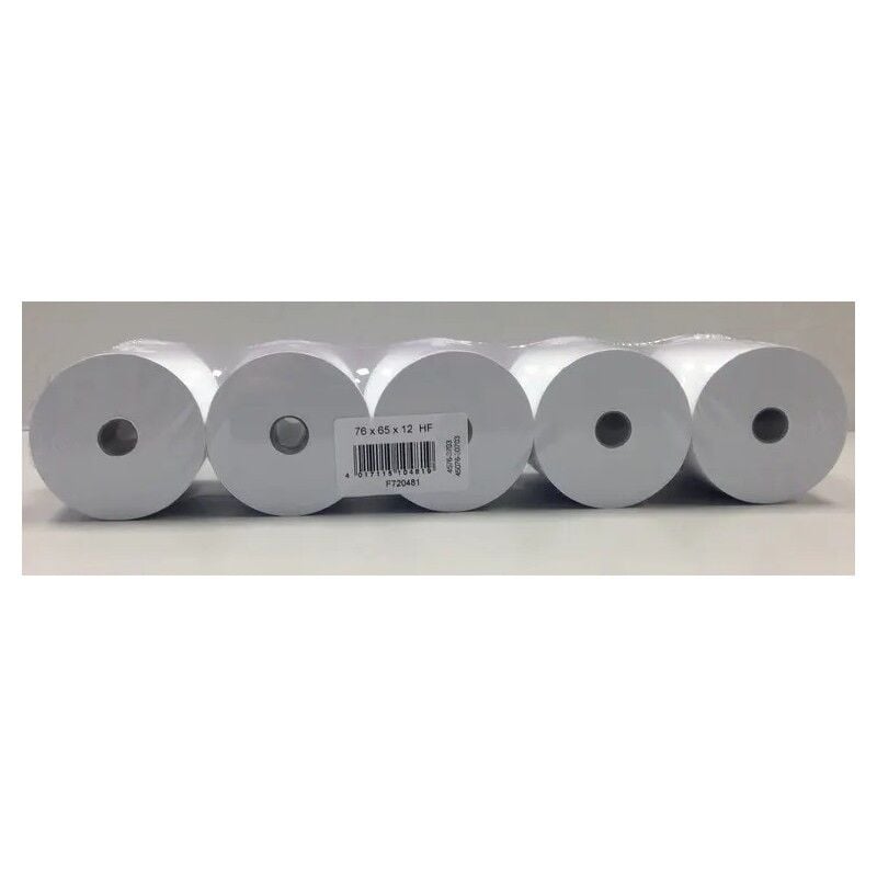 Jamais utilise] Boite de 50 Rouleaux Papier d'Addition Bobine pour Systèmes de Caisse 76x65x12 hf - R76S