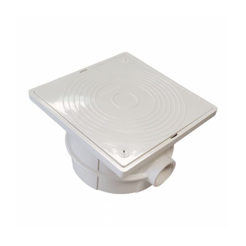 Sans Marque - jamais utilise] Boîte de Connexion Pour Projecteur Etanche à Coller D50mm Pour Piscine Enterrée Blanc - PR249