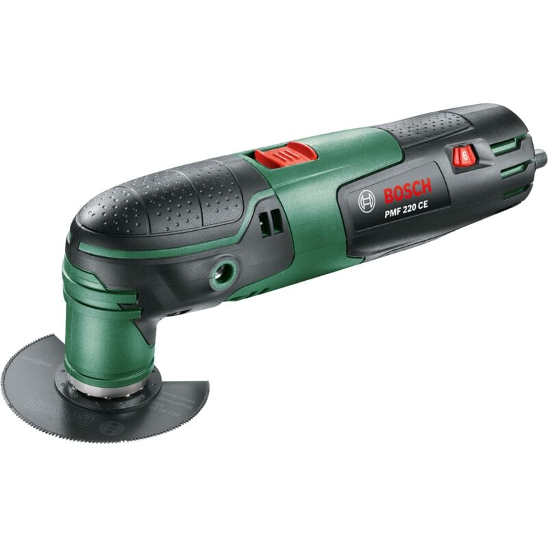 [Jamais Utilise] Outil Multifonction Bosch Pmf 220 Ce (220 Watts, Pour Accessoires Starlock, Jeu De Papier De Verre 6 Pièces, 5 Accessoires)