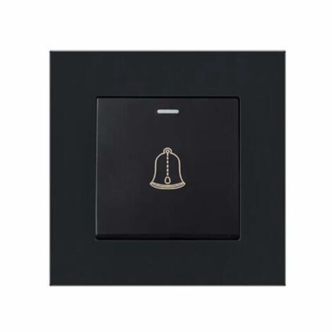 [JAMAIS UTILISÉ] Bouton de sonnette extérieure sans fil étanche, interrupteur 220-250V, diamètre 8,6 cm (3,38 pouces) –