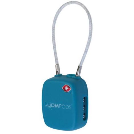 [JAMAIS UTILISÉ] Cadenas à bagage Boompods à code certifié TSA avec balise connectée intégrée Bleu