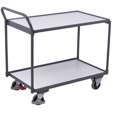 [JAMAIS UTILISE] Chariot VARIOFIT 2 Plateaux Bois ESD Charge 250kg - SW-500.557