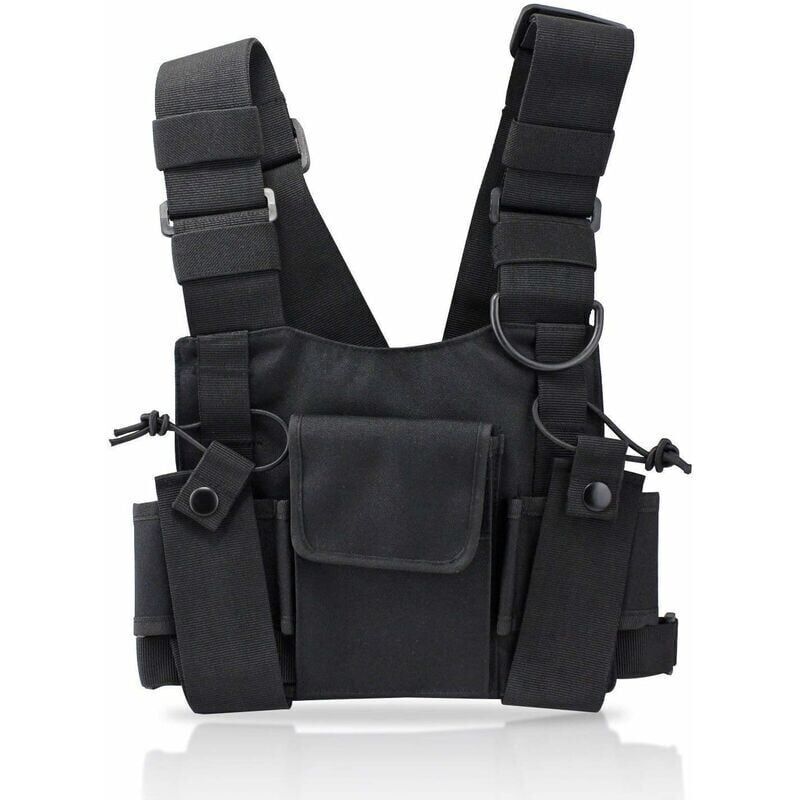 [JAMAIS UTILISÉ] Poche de poitrine pour radios, talkies-walkies, sacs ceinture en nylon, sacs à dos, étuis radio, étui de transport, support,