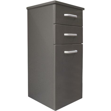 [JAMAIS UTILISE] Colonne à suspendre LONIA - 35cm - Noire - Laqué - Livré en kit