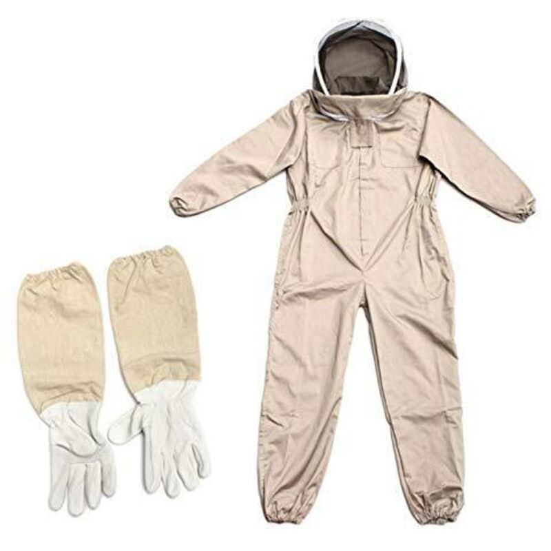 [JAMAIS UTILISÉ] Combinaison D'apiculteur, Costume D'apiculture Professionnelle avec Gants & Voile De Protection, Combinaison Apicole pour Tout Le