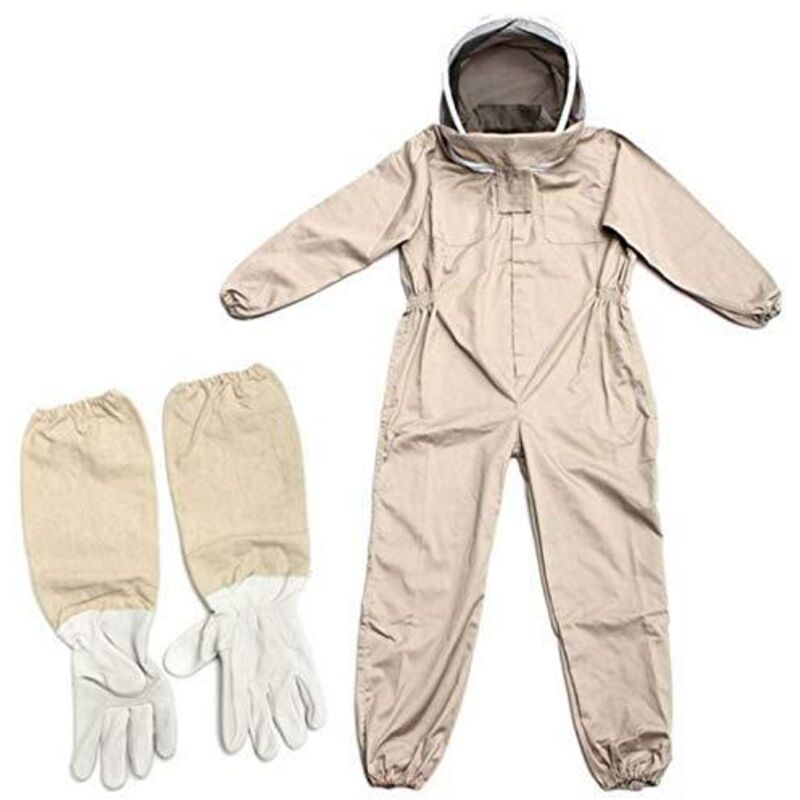 [JAMAIS UTILISÉ] Combinaison D'apiculteur, Costume D'apiculture Professionnelle avec Gants & Voile De Protection, Combinaison Apicole pour Tout Le