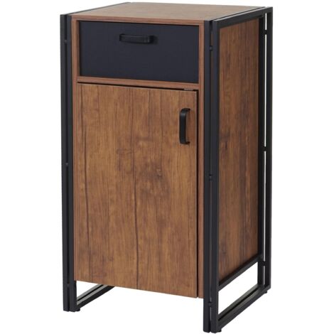 [JAMAIS UTILISÉ] Commode HHG-157, 90x50x43cm, aspect chêne