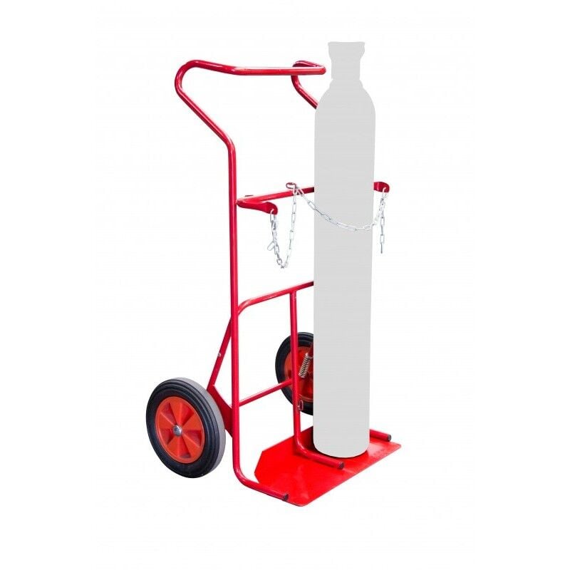 Jamais utilise] Diable d'Atelier Porte-Bouteilles Fimm Charge 250kg en Acier Roues Pneumatiques - 810009646