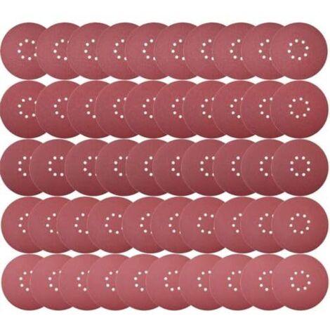 [JAMAIS UTILISÉ] Disques de Ponçage 225 mm 50 Pièces Grain P40 8 Trous Disques Abrasifs 225 mm Ronds Papier Abrasif for Ponceuse pour Cloisons Sèches Ponceuse Girafe