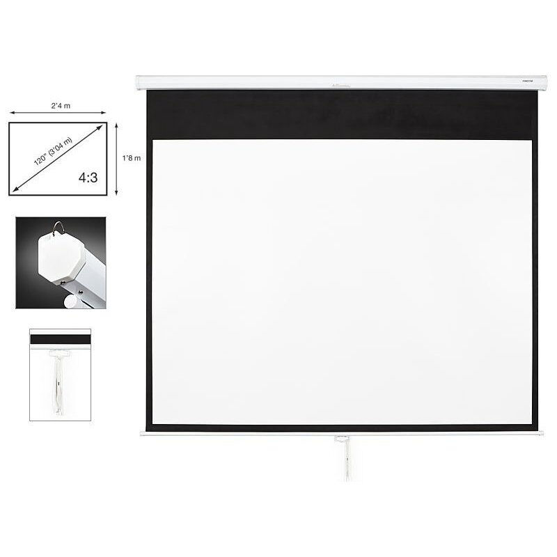 Fonestar - jamais utilise] Écran de projection manuel 120 pouces format 4:3, poids 10,4 Kg