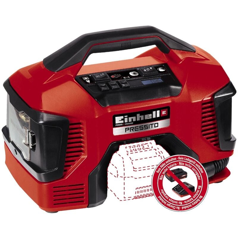 Jamais utilisé] Einhell Compresseur hybride te-ac 18/11 LiAC - Solo