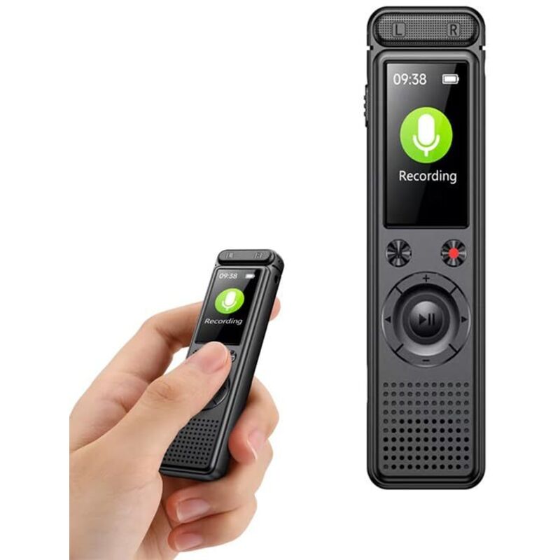 [JAMAIS UTILISÉ] Enregistreur Vocal, Mémoire de 64 Go, Déverrouillage par Mot de Passe, avec Lecteur MP3, Enregistreur Vocal par USB, pour Réunions