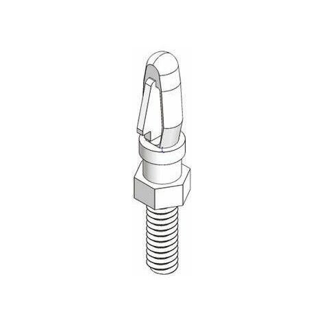[JAMAIS UTILISÉ] Entretoise Richco, Nylon, Hauteur de 15.9mm, diamètre 3.18mm, M3 ( Sachet de 100 )