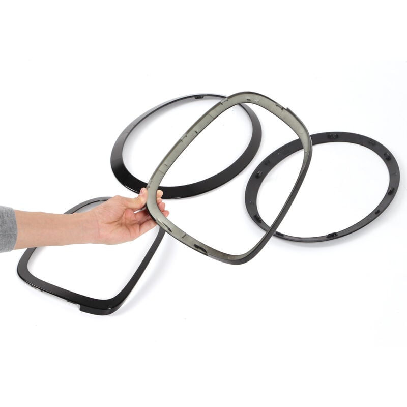 Jamais utilisé] Eosnow 5 pièces noir brillant phare arrière calandre Surround capots de bordure de remplacement pour Mini F55 F56 F57 One Cooper s