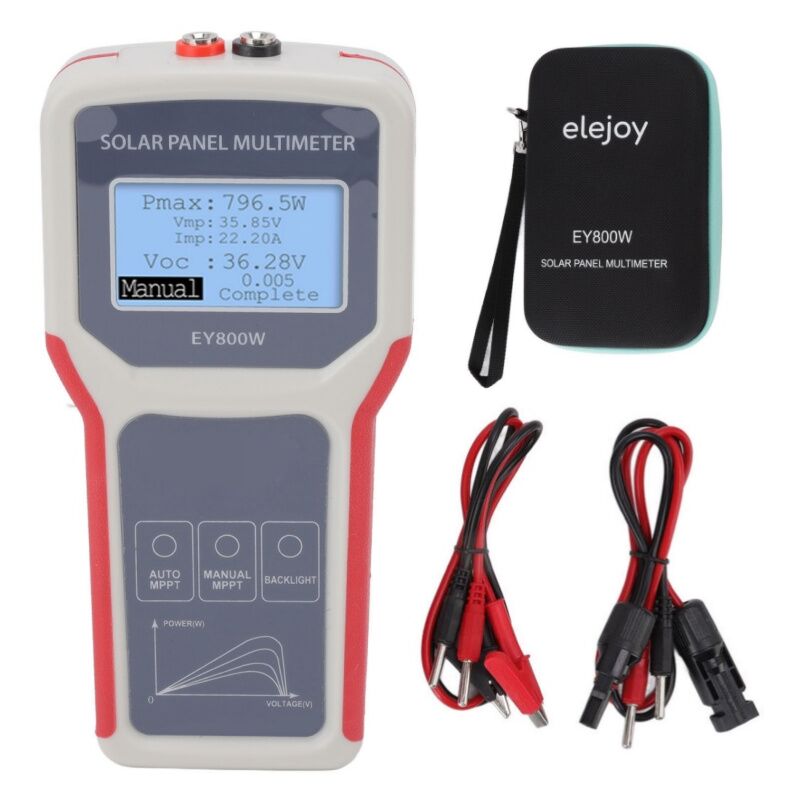 [JAMAIS UTILISÉ] Eosnow Testeur de panneau solaire,multimètre de panneau solaire LCD MPPT multifonctionnel,pour panneau photovoltaïque