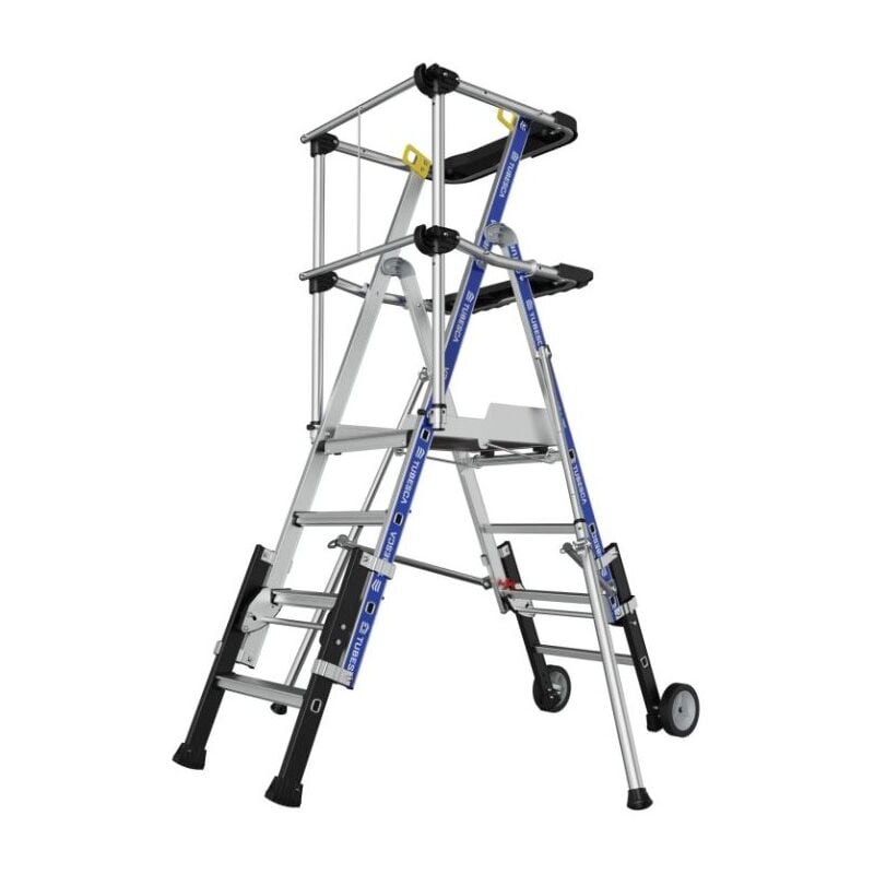 Tubesca Comabi - jamais utilise] Escabeau Plate-Forme pir pirl tubesca Sherpascopic 3-4 Marches Hauteur Travail 2.95m - 02272950