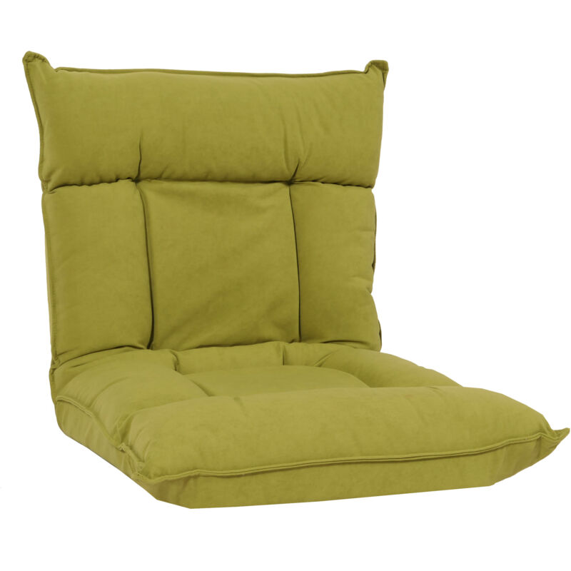 HHG - jamais utilisé] Fauteuil de sol 909, fauteuil de relaxation Coussin de sol Canapé de sol Fauteuil pliant 6 positions de relaxation, structure