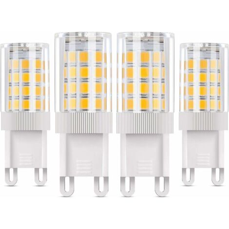 [JAMAIS UTILISÉ] G9 Ampoule LED,5W équivalent à des Lampes Halogènes 50W,4 PCS Lampes à LED Blanc Chaud 3000K,Angle de Diffusion de 360°, AC85-220V,360LM,Non Dimmable