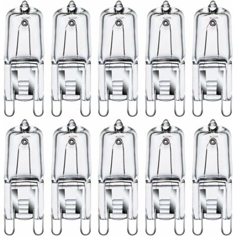 [JAMAIS UTILISÉ] G9 Ampoules Halogènes G9 35W Ampoules Capsule G9 230V 2800K Blanc Chaud à Intensité Variable 10 Pack