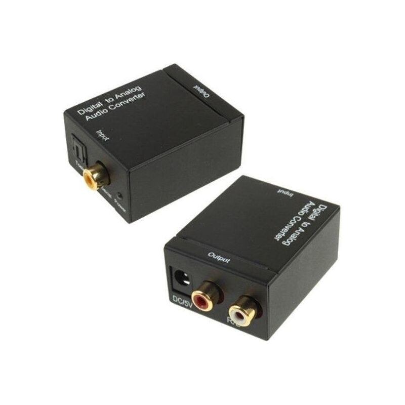 Garpex - jamais utilise] Convertisseur audio numérique optique vers analogique - Coaxial - spdif - dac - D2A - Convertisseur audio numérique optique