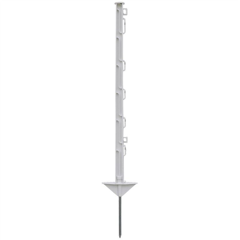 [JAMAIS UTILISE] Generic Poteaux de clôture en plastique - 20 pièces - 74 cm - blanc