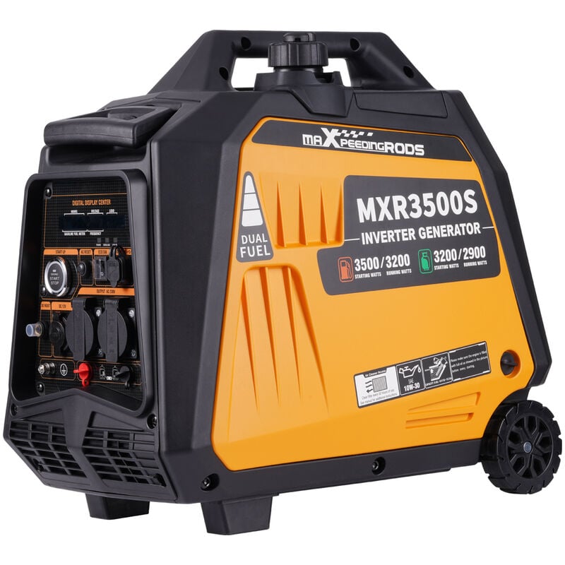 Maxpeedingrods - jamais utilise] Groupe électrogène inverter 3500W LPG/essence 4 temps avec prises usb et 230V générateur électrique de puissance