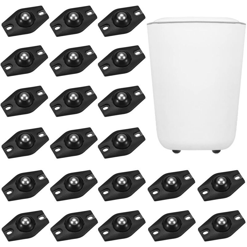 [JAMAIS UTILISÉ] Lot de 22 petites roulettes pivotantes pour meubles, roulettes pivotantes, roulettes de transfert pour meubles, mini-roues