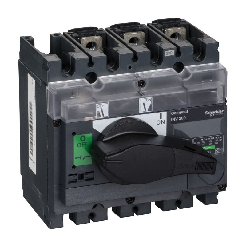 Jamais utilise] Interrupteur - Sectionneur Schneider Interpact INV200 à Coupure Visible 3P 200A - 31162