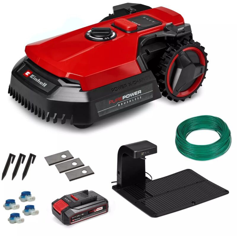 [JAMAIS UTILISE] [JAMAIS UTILISÉ] EINHELL Robot tondeuse FREELEXO 500 - 18V - brushless - programmable via appli - capteurs sécurité