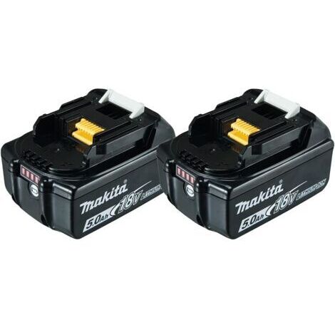 [JAMAIS UTILISÉ] [JAMAIS UTILISÉ] Lot de 2 batteries 18V Li-Ion LXT de 5,0Ah pour outil sans fil - MAKITA 197288-2
