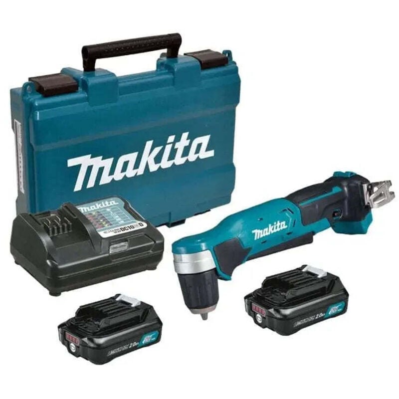 Perceuse Visseuse D'Angle Makita 12V Li-Ion (2X 2Ah) Cxt Ø10Mm + Mallette Da333Dwae