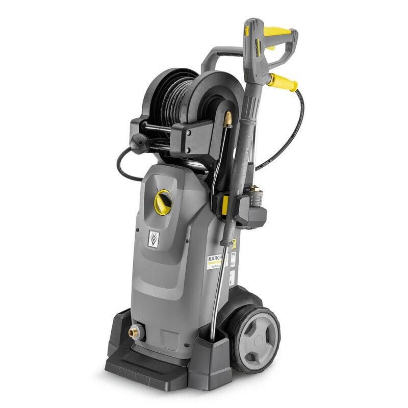 Karcher Nettoyeur Haute Pression À Eau Froide 150Bar Débit 560L/H 3,1Kw Tambour-Enrouleur Auto Avec Rotabuse - Hd 6/15 Mxa+