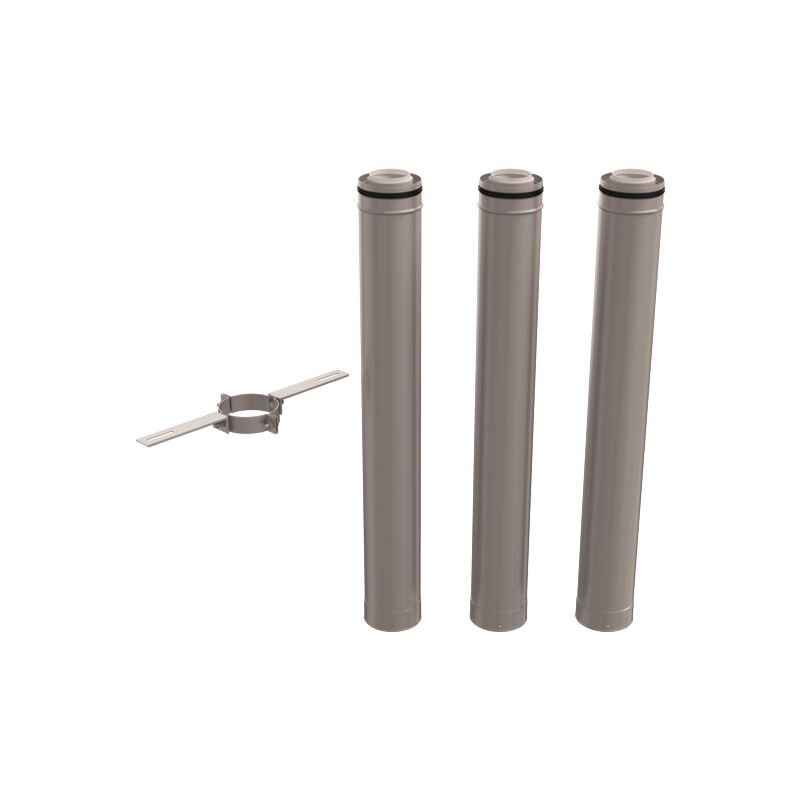 Ubbink - jamais utilise] Kit 3CEp Condensation Concentrique D80/130mm PPtl/Acier Hauteur 3m - 330684