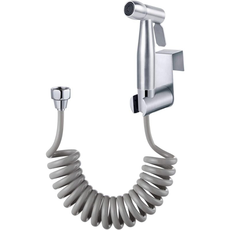 Jamais utilisé] Kit de Bidet de Toilette de haute qualité, avec crochet de réservoir d'eau et tuyau de douche flexible télescopique en abs de 59'