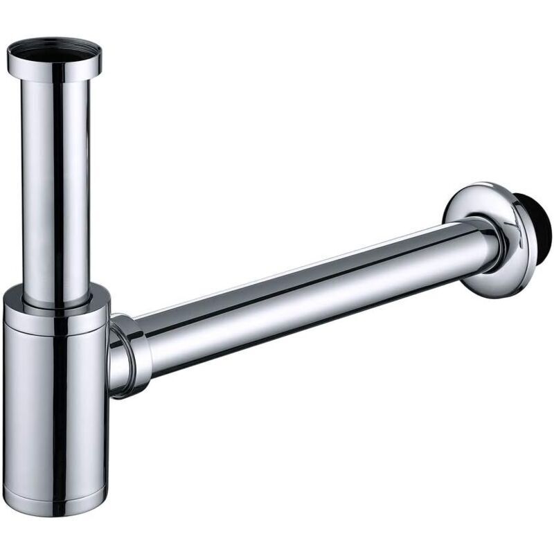 [JAMAIS UTILISÉ] Siphon d'évier, tube de siphon chromé, modèle L, en acier inoxydable, anti-odeurs, 1 1/4 pouce, haute qualité, pour éviers