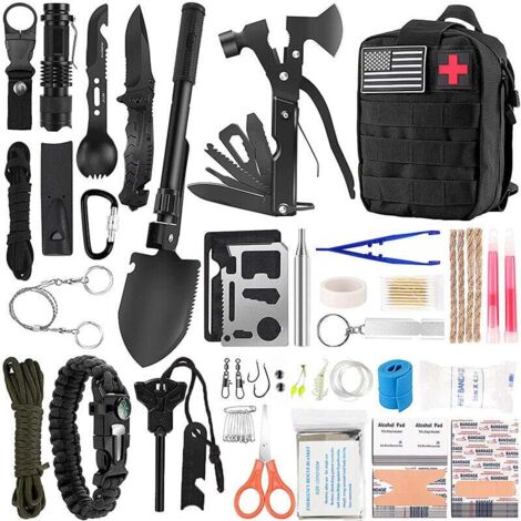 Kit de Survie professionnel avec filtre à eau - Kit d'urgence - camping - survie