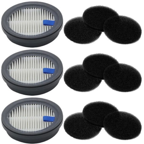 [JAMAIS UTILISÉ] Kit éponge de filtres pour aspirateurs sans fil Afoddon A200PRO/A200 ORFELD B08/C10A/C10G, 3 filtres HEPA, 9 filtres éponge