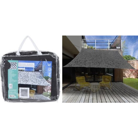 [JAMAIS UTILISE] Koopman - Schaduwdoek - 2m X 3m - Camouflage - Donkergrijs