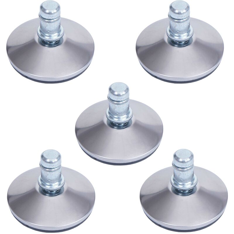 HHG - jamais utilisé] Lot de 5 patins de sol 912 au lieu de roulettes - stabilité fixe pour chaise de bureau/de salle à manger, patins de pied, ø