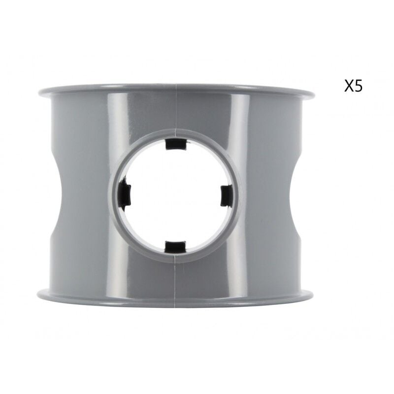 Jamais utilise] Lot de 5 Selles de Branchements pvc 90° Nicoll Pour Extension du Réseau Mâle/Femelle Ø100/40mm - SL104