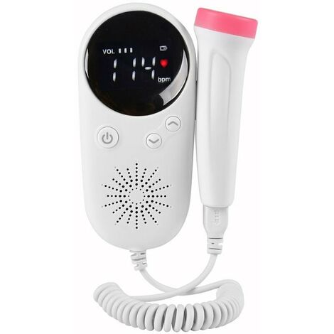 TANG [JAMAIS UTILISÉ] Ménage Doppler fœtal bébé moniteur cardiaque prénatal affichage LCD fœtus-compteur vocal femme enceinte produit de soin quotidien
